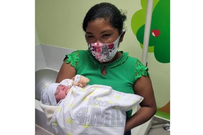 notícia: Nasce o bebê de número quatro mil na maternidade do regional de Santa Rosa, em Abaetetuba