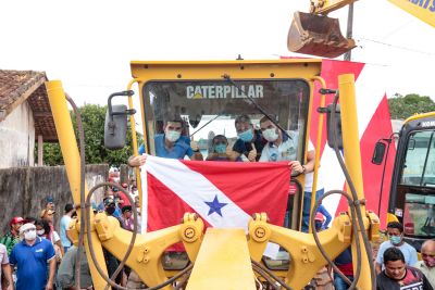 notícia: Governo do Pará inicia asfaltamento da PA-467, que dá acesso à vila de Curuçambaba, em Cametá
