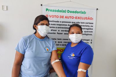 notícia: Em Redenção, agentes comunitários de saúde doam sangue ao Hemonúcleo local 