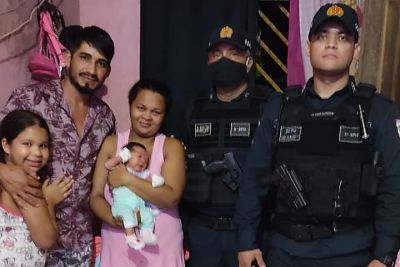 notícia: Recém-nascida asfixiada é salva por policiais militares em Igarapé-Açu