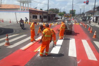 notícia: 'Sinalização Viária por Todo o Pará' chega a mais de 50 municípios do Estado