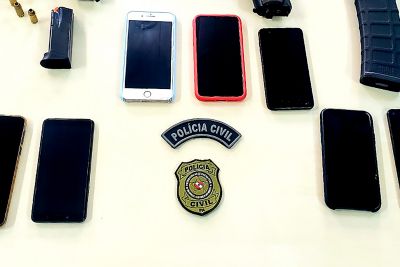 notícia: Polícia Civil do Pará recupera mais de 100 aparelhos celulares roubados na Região Metropolitana de Belém.