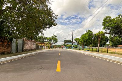 notícia: Estado entrega à população de Marapanim rua Souza Irmãos totalmente pavimentada