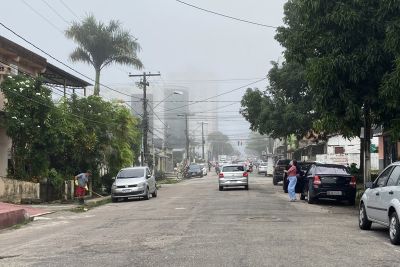notícia: Nevoeiro causa baixa visibilidade na cidade e atrai atenção dos moradores de Belém