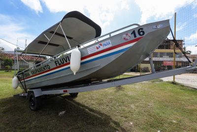 notícia: Policiamento fluvial no Marajó recebe mais uma lancha do Estado