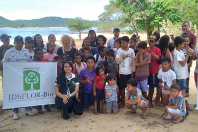 notícia: Ideflor-Bio realiza soltura de 2.500 quelônios na Área Proteção Ambiental (APA) Araguaia