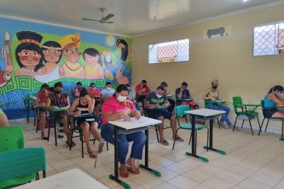 notícia: Estudantes de Moju, Breu Branco e Santa Maria das Barreiras realizam prova do Forma Pará  