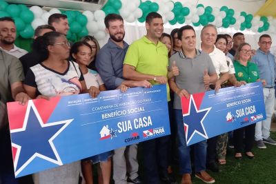 notícia: Cohab entrega cheques do programa Sua Casa para mais de 80 famílias em Vitória do Xingu