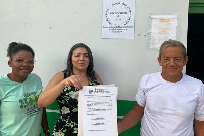 notícia: Em Santarém, cooperativa de agricultores obtém registro no Serviço de Inspeção Municipal com auxílio da Emater 