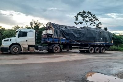 notícia: Sefa apreende carga de 26 toneladas de sucata no sudeste do Pará