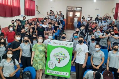 notícia: Atividades de educação ambiental lideradas pela Emater e parceiros movimentam população de Monte Alegre