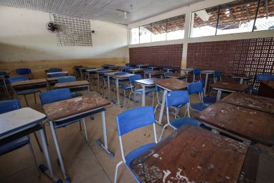 notícia: Estado firma convênio para reconstruir a Escola Estadual Profª. Osvaldina Muniz em Cametá 