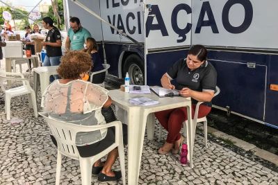 notícia: Secretaria de Saúde do Pará promove Ação de Vacinação na Praça Santuário 