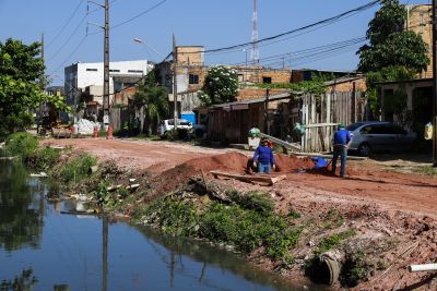 notícia: Obra de reconstrução do Canal da Mundurucus vai beneficiar moradores de vários bairros 