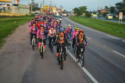 notícia: Ciclistas vão de Belém a Inhangapi pela prevenção do câncer de mama