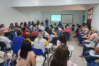 notícia: Sespa realiza seminário 'Novembro Azul e Saúde Mental' para profissionais da saúde, no município de Breves. 