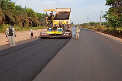 notícia: Obras da Setran garantem mais de 100 quilômetros de asfalto da PA-256 