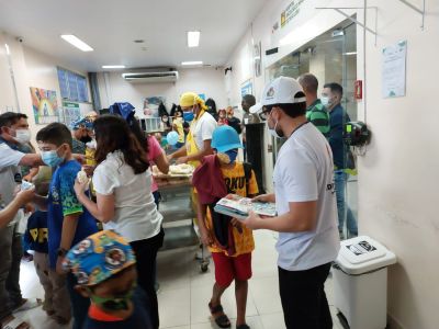notícia: Detran participa de ação integrada em benefício de crianças no 'Octávio Lobo'