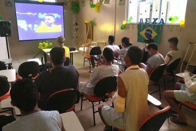 notícia: Pacientes do Hospital Galileu assistem à estreia vitoriosa do Brasil na Copa