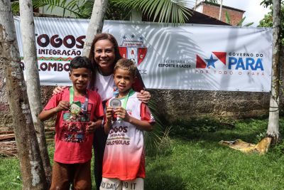 notícia: Secretaria de Esporte e Lazer leva ação esportiva pra comunidade quilombola, em Castanhal
