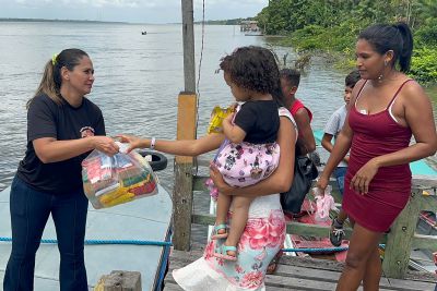 notícia: Grupamento Fluvial realiza ação social para mais de 400 ribeirinhos