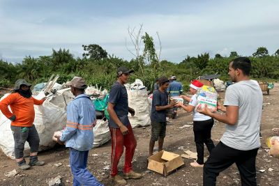 notícia: HGT beneficia 575 famílias do município de Tailândia com cestas básicas