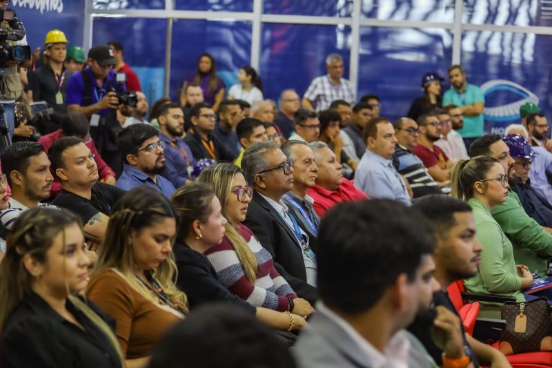 Sala de imprensa do Novo Mangueirão ficou lotada para receber os profissionais da imprensa paraense