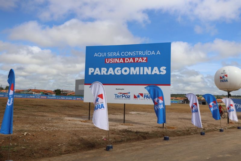 Terreno onde será construída a Usina da Paz em Paragominas