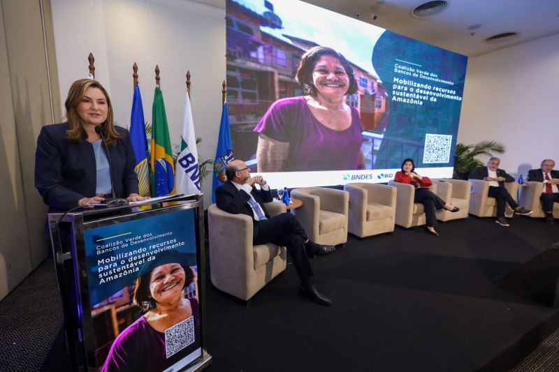  A vice-governadora do Pará, Hana Ghassan, ressaltou as iniciativas já adotadas pelo governo estadual em sua política ambiental.