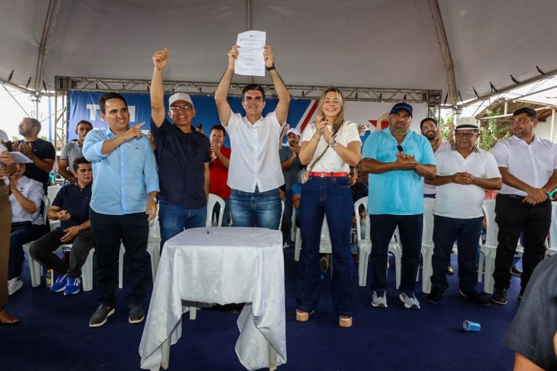 ENTREGA ASFALTO/ Ordem de Serviço que autorizará o início das obras de construção e pavimentação da PA-253/Sua Casa/Posto de saúde/Estádio de Futebol/FT Alex Ribeiro Ag Pará <div class='credito_fotos'>Foto: Alex Ribeiro / Ag. Pará   |   <a href='/midias/2023/originais/17895_f3922da9-28a7-90e9-20b9-adeed0e0e422.jpg' download><i class='fa-solid fa-download'></i> Download</a></div>