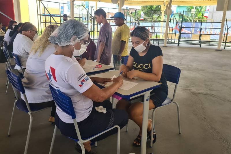 Moradores procuraram as ações de de saúde na UsiPaz do Guamá, neste sábado (4), em Belém