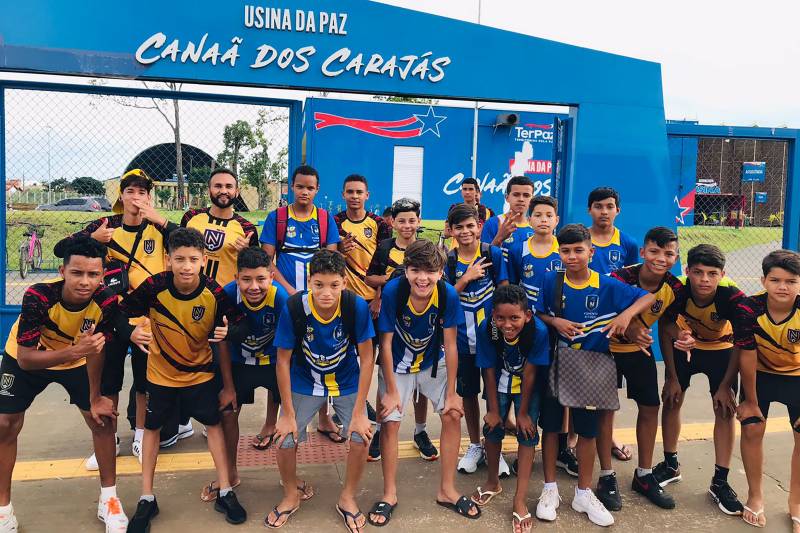 Adolescentes no Circuito de Aventura promovido pela UsiPaz Parauapebas no sudeste estadual