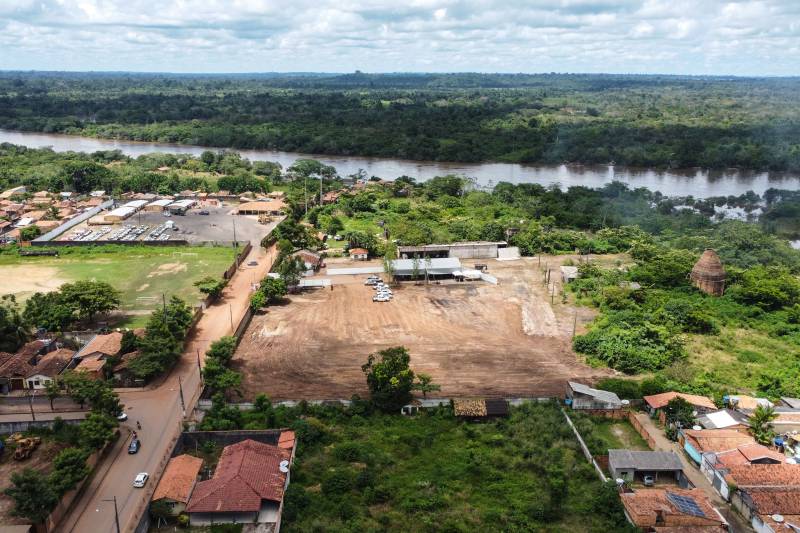 Área da construção da 11ª Usina da Paz, a de Marabá, na região sudeste estadual