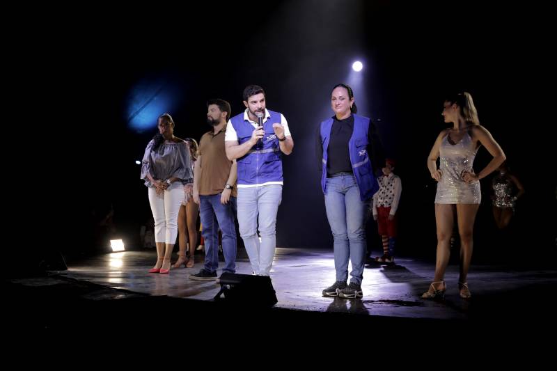 O secretário Igor Normando (c), ao lado do presidente da Funtelpa, Miro Sanova (esq.), destacou a oportunidade de vivências oferecida ao público das UsiPaz 
