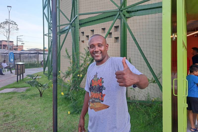 Educador, Domingos Santos, é professor de hip hop na UsiPaz e contribuiu com a organização do festival nacional, neste final de semana