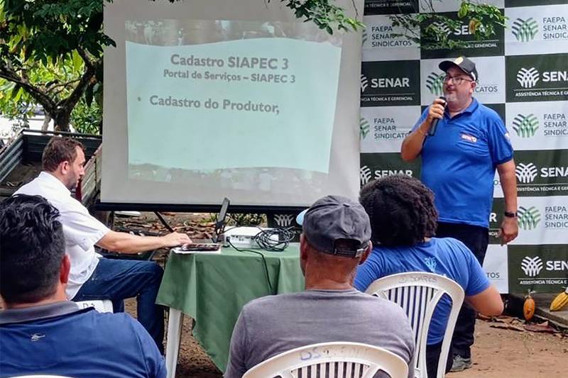 Em Vitória do Xingu, os fiscais agropecuários orientaram os produtores de cacau 