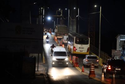notícia: Setran conclui instalação de viga e libera trânsito na ponte do Outeiro