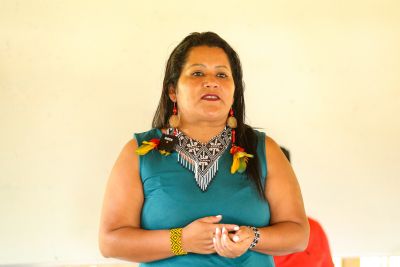 Kerexu Eunice, secretária de Direitos Ambientais e Territoriais Indígenas, destacou a retomada do diálogo