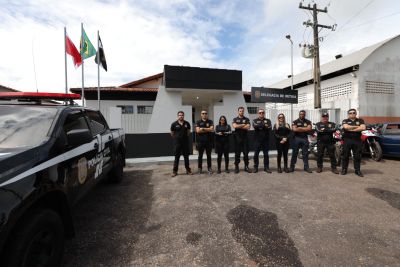 notícia: Governo entrega obras de reconstrução da Delegacia de Polícia Civil, em Irituia