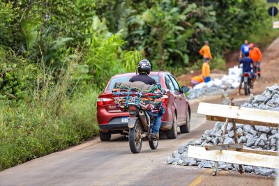 notícia: Governo restabelece tráfego na rodovia PA-253 após rompimento em trecho da via