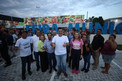 notícia: Governo do Pará entrega feira coberta e kit’s humanitários à população de Xinguara
