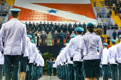 notícia: Governo do Pará forma mais 163 oficiais da Polícia Militar, todos com bacharelado em Direito