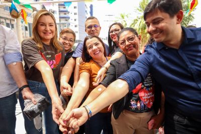 notícia: Vice-governadora visita Hemopa e incentiva doação no Dia Mundial do Doador de Sangue