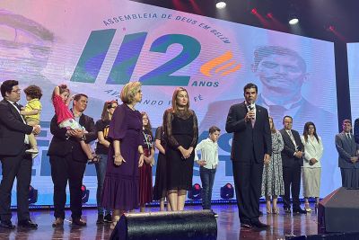 notícia: Estado parabeniza aniversário de 112 anos da Assembleia de Deus no Brasil