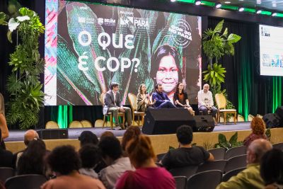 notícia: Evento imersivo “O que é a COP?” esclarece sobre a Conferência das Partes sobre o Clima, que acontecerá em Belém