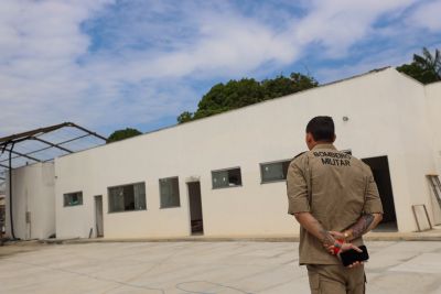 notícia: 3º Grupamento Bombeiro Militar tem 90% das obras concluídas em Ananindeua