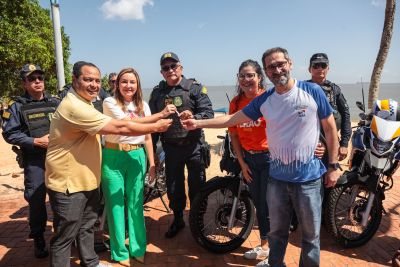 notícia: Estado entrega motocicletas para a Guarda Municipal de Belém, no distrito de Mosqueiro 