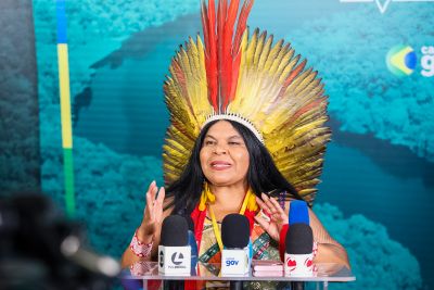 notícia: Ministra Sonia Guajajara reafirma compromisso do Governo com Democracia, sustentabilidade e proteção da Amazônia