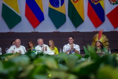 notícia: Presidente da República destaca participação popular em Cúpula da Amazônia em Belém 