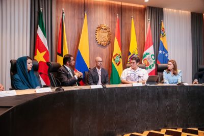 notícia: Em agenda bilateral, governador do Pará e presidente da COP 28 alinham estratégias